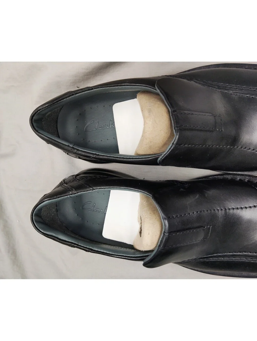 Clarks Escalade Step Men’s Dress Loafer Slip-On Black Leather 8.5 M 13918